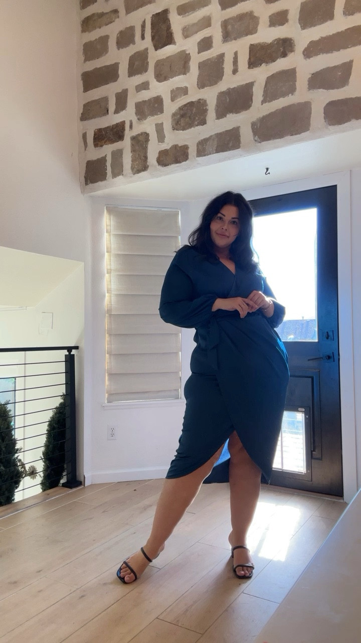 The perfect plus size dress for someone with wide hips! A true tulip bottom but the tie around the waist is a false sash belt(not connected to the tulip split) so no fears of the dress unraveling! Would be perfect for going out, date night or the holidays! It comes in 15 colors. Runnnn 

#LTKxPrime #LTKplussize #LTKstyletip