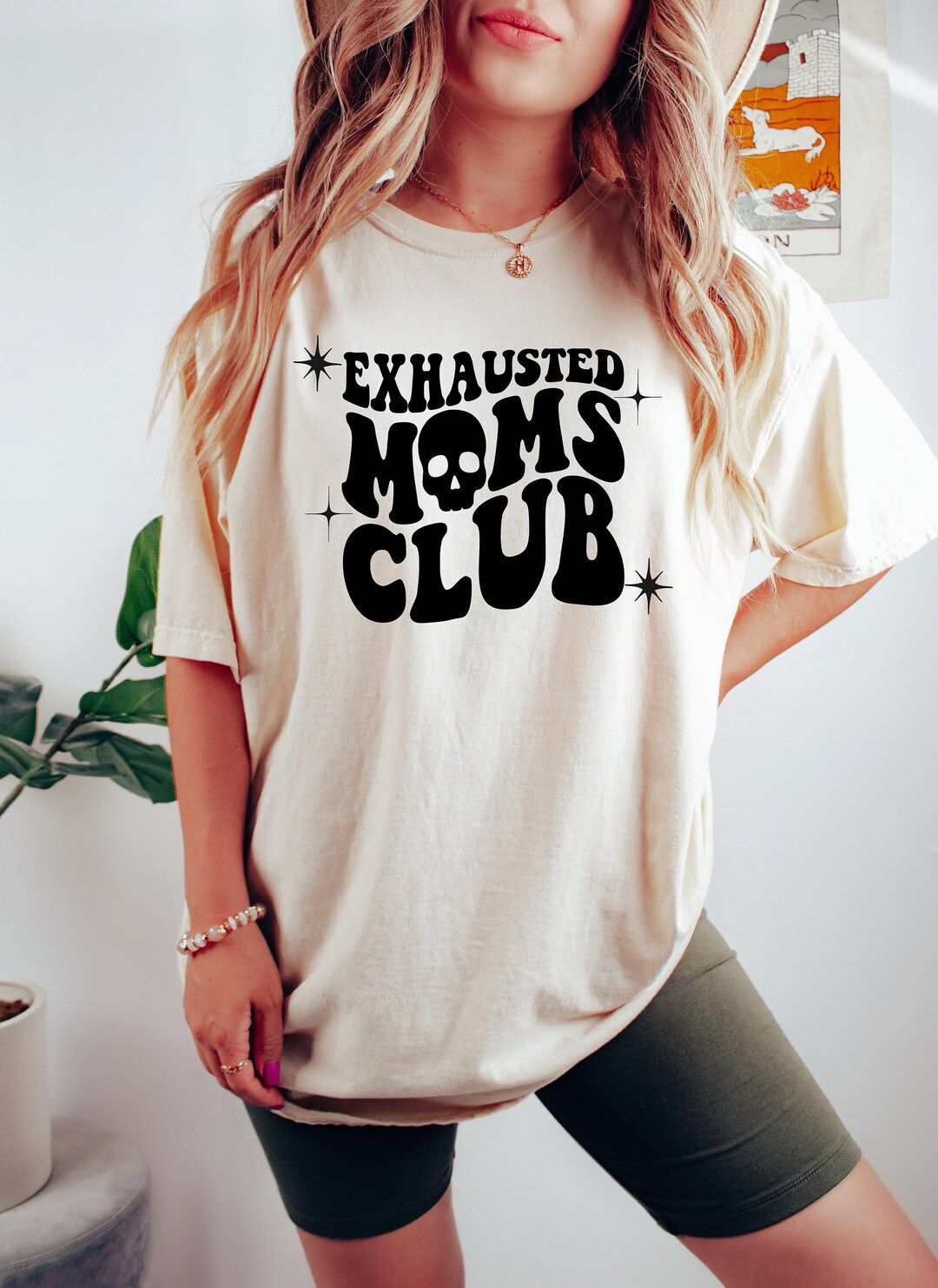 Exhausted Moms Club Shirt Vintage Mama Shirt Cute Mothers - Etsy | Etsy (US)