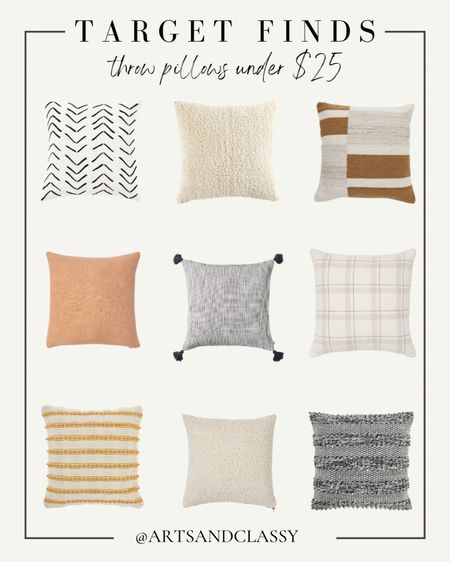 Whether you’re changing your aesthetic with the season or just for fun, mix up your decor with these throw pillows under $25!

#LTKhome #LTKsalealert #LTKunder50