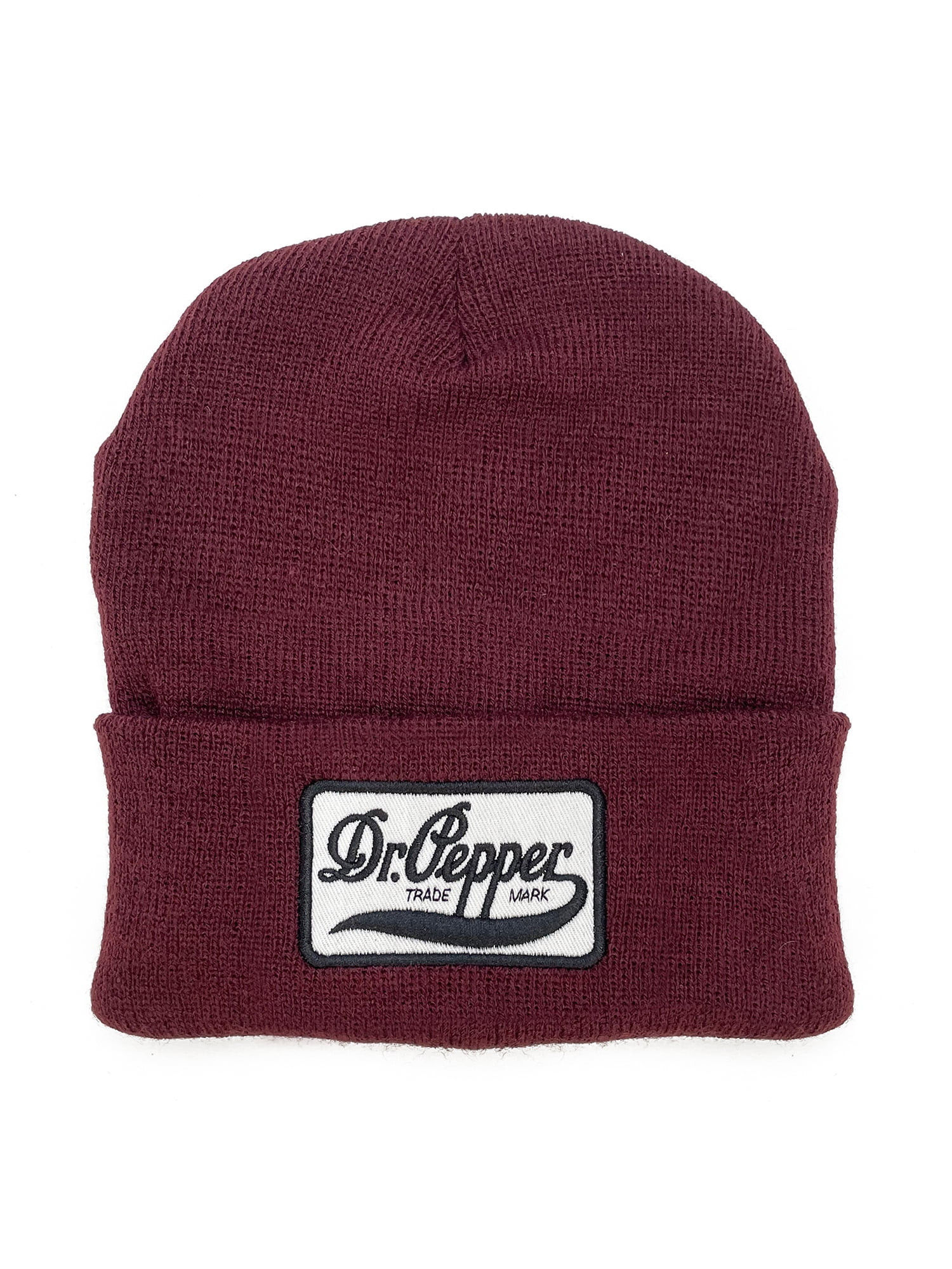 Tee Luv Dr Pepper Trademark Logo Burgundy Beanie | Walmart (US)