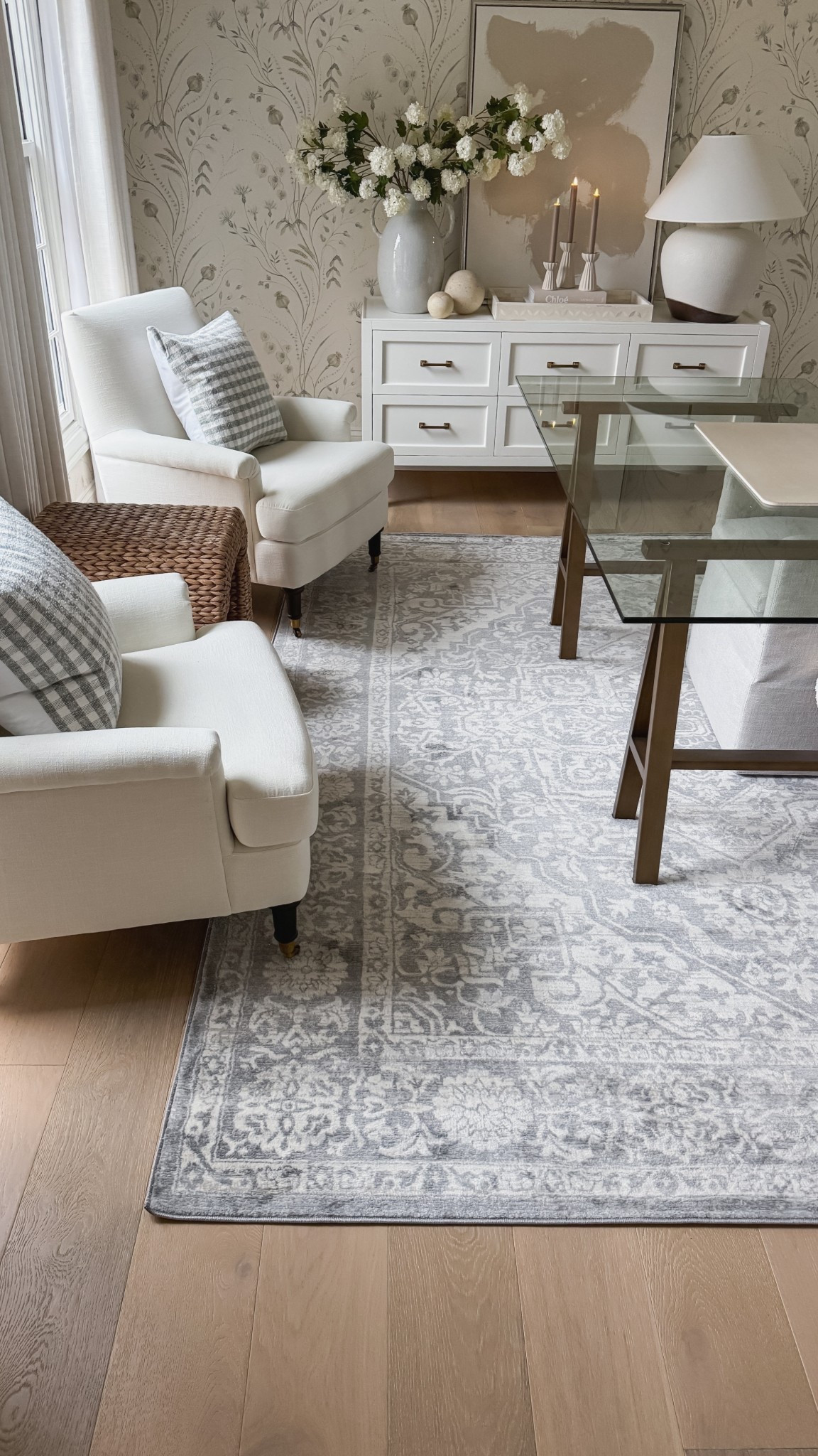 I love the light gray and ivory palette of my new @wayfair rug in my office, and right now it's at an amazing price point! I have the 8x10’ rug and it’s on sale for only $147!! #ad #wayfairpartner #wayfair #wayfairverified 

#LTKHome #LTKGiftGuide #LTKCyberWeek