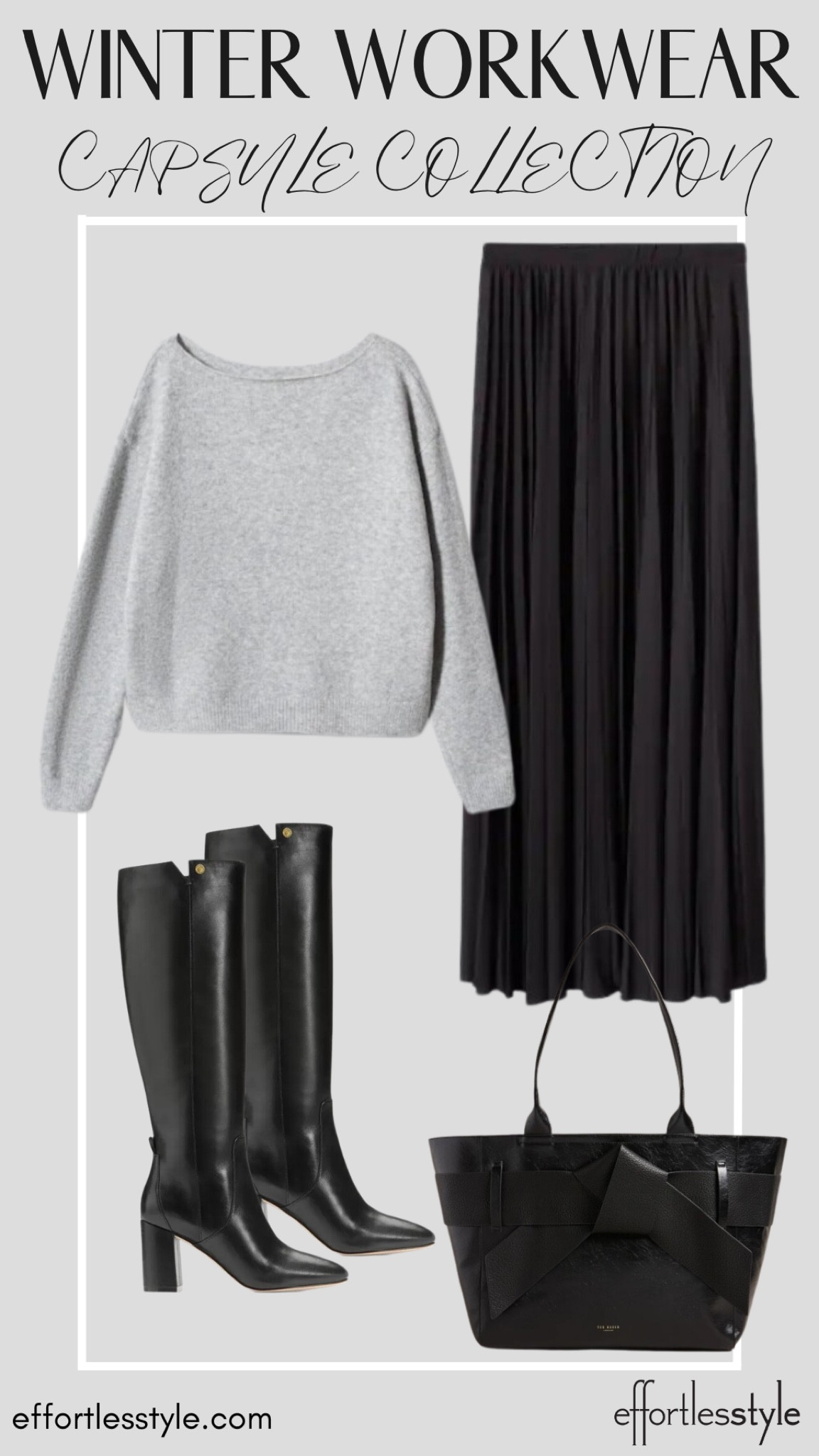 Boucle Sweater + Long Skirt + Tall Boots

Could also add a button -up shirt under the sweater as well!

#LTKstyletip #LTKworkwear #LTKSeasonal