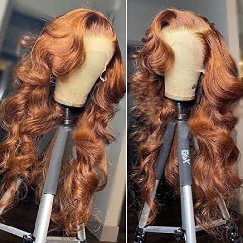 Beauty Forever #F430 Auburn Brown 13X4 Loose Wave Lace Front Wig Human Hair Fall Color Wigs For W... | Amazon (US)