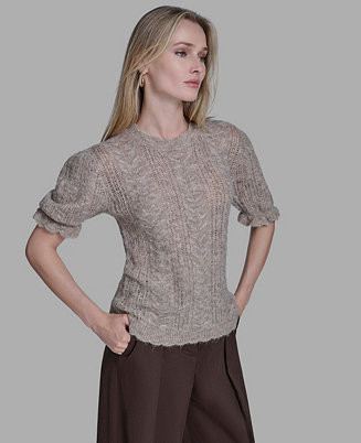 BCBG Women's Short Sleeves Crewneck Sweater - Macy's | Macy's