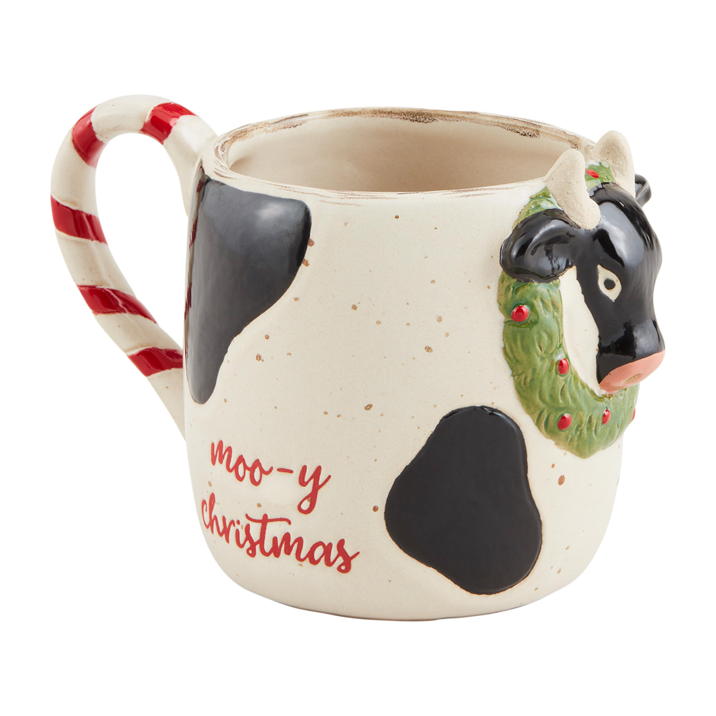 Mud Pie Farm Animal Christmas Mug, Cow, 12 oz | Amazon (US)