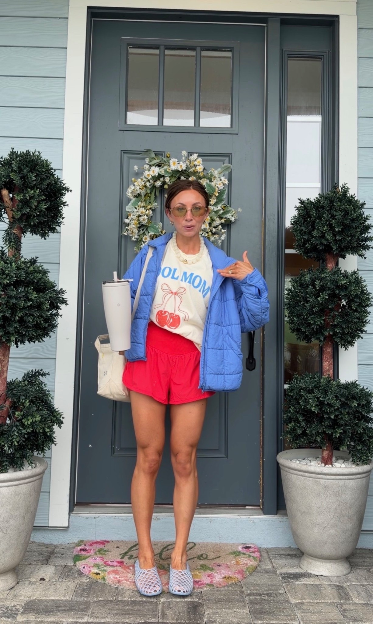 Rainy day outfit for running errands
Wearing size medium tee, small shorts and small jacket. #activewear

#LTKdayinmylife #LTKActive