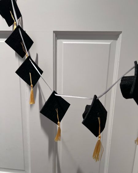 Here’s part of the graduation decor that we used to decorate my daughter’s door for her graduation. This is graduation cap garland made of felt and we wrapped it across and all over her door. Congrats to all of the 2024 grads 🎓🎓

#LTKparties #LTKU #LTKfindsunder50