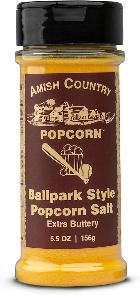 Amish Country Popcorn | Ballpark ButterSalt Popcorn Salt - 5.5 oz Bottle | Old Fashioned, Non-GMO... | Amazon (US)