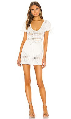 MAJORELLE Calca Crochet Dress in White from Revolve.com | Revolve Clothing (Global)