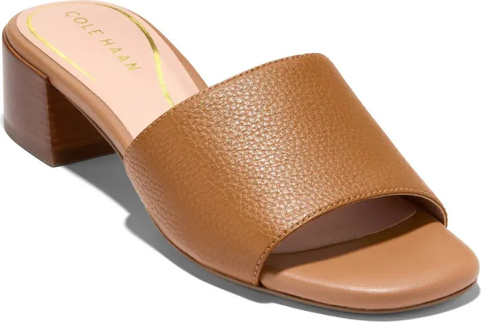 Calli Single Band Block Heel Slide Sandal (Women) | Nordstrom Rack