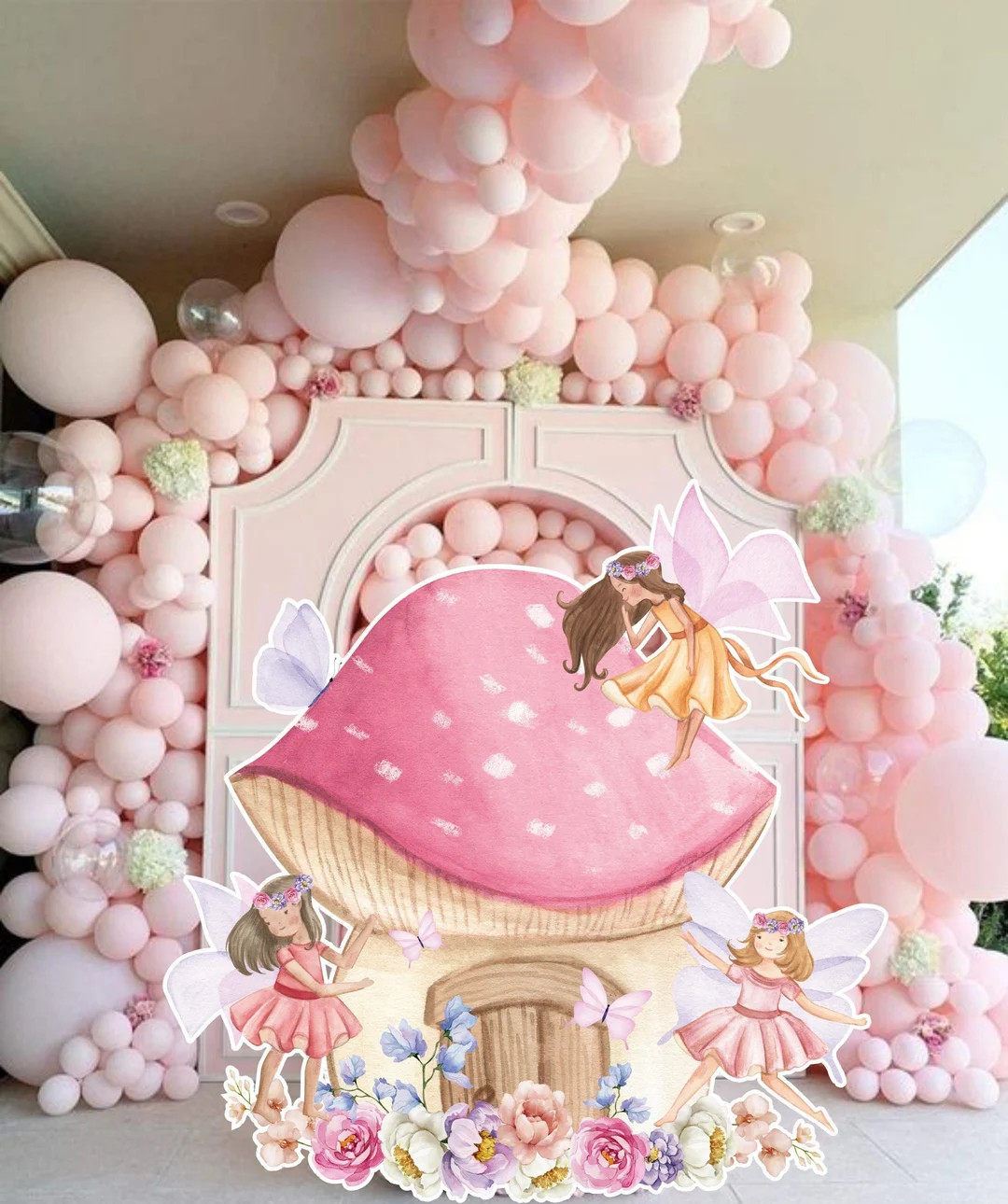 FAIRY BIG DECOR Cutout Fairy Birthday Whimsical Enchanted Fairy Party Magical Floral Fairy Prince... | Etsy (US)