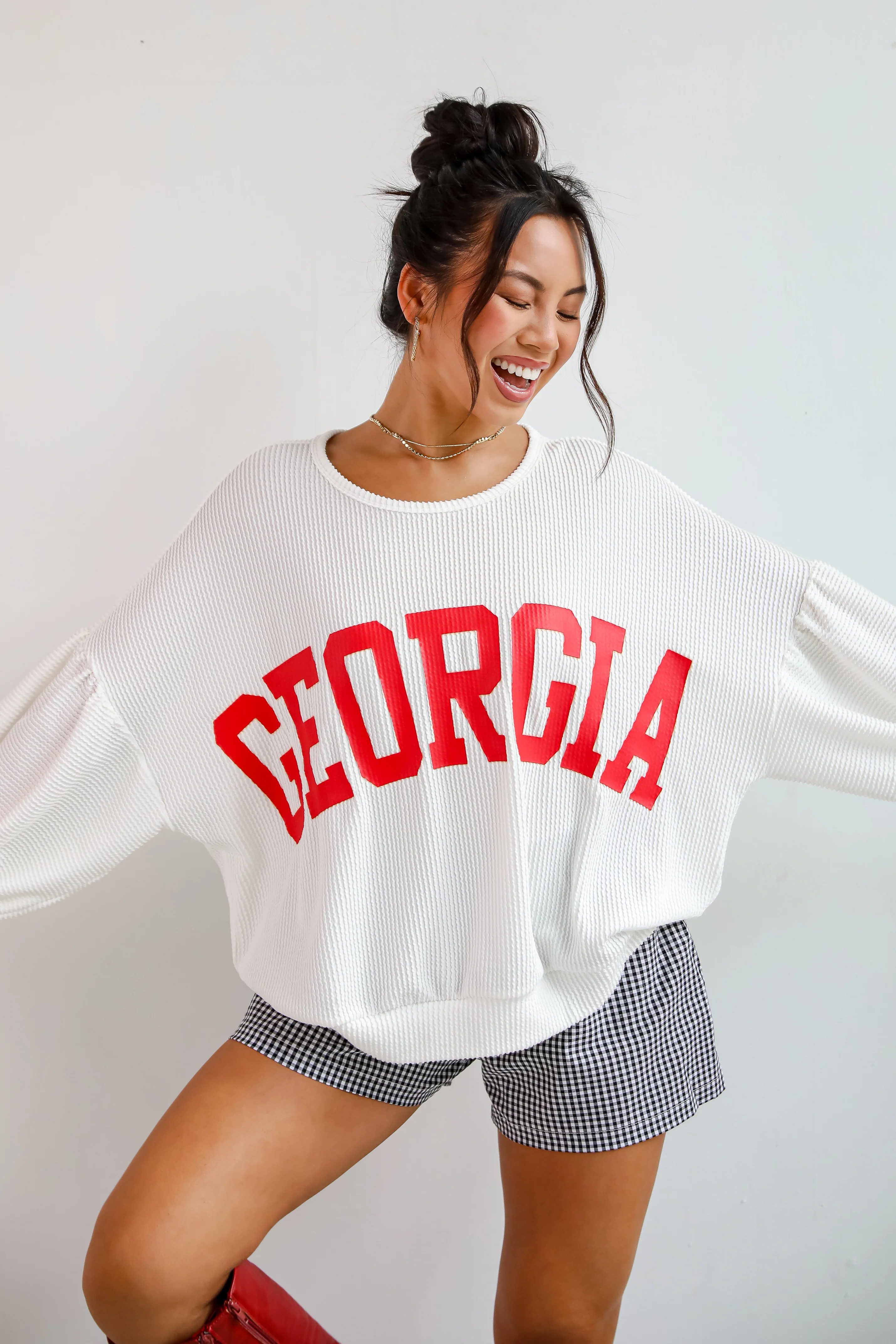 Georgia Corded Pullover | UGA Game Day Outfits | ShopDressUp | Dress Up