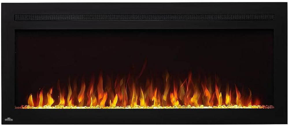Napoleon Purview 50 - NEFL50HI - Wall Hanging Electric Fireplace, 50-in, Black, Glass Front, Glas... | Amazon (US)