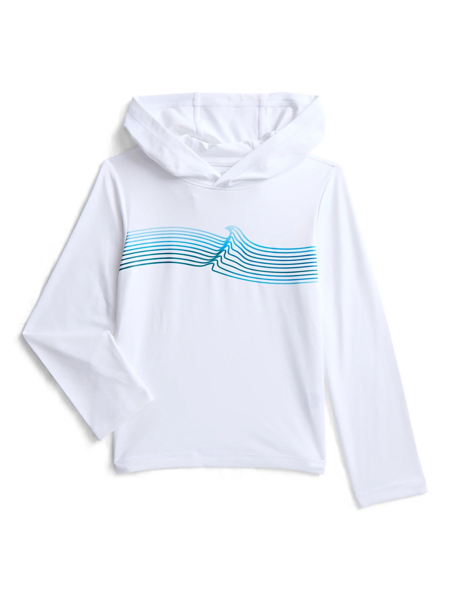 Wonder Nation Boys Hooded Rash Guard with Long Sleeves, Sizes 4-18 & Husky | Walmart (US)