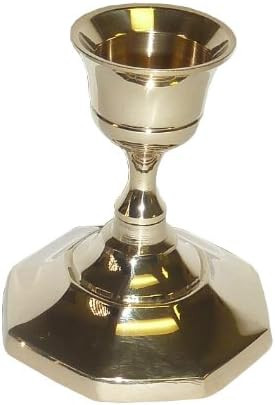 Biedermann & Sons Candlestick Holders, Set of 6, Brass Finish | Amazon (US)