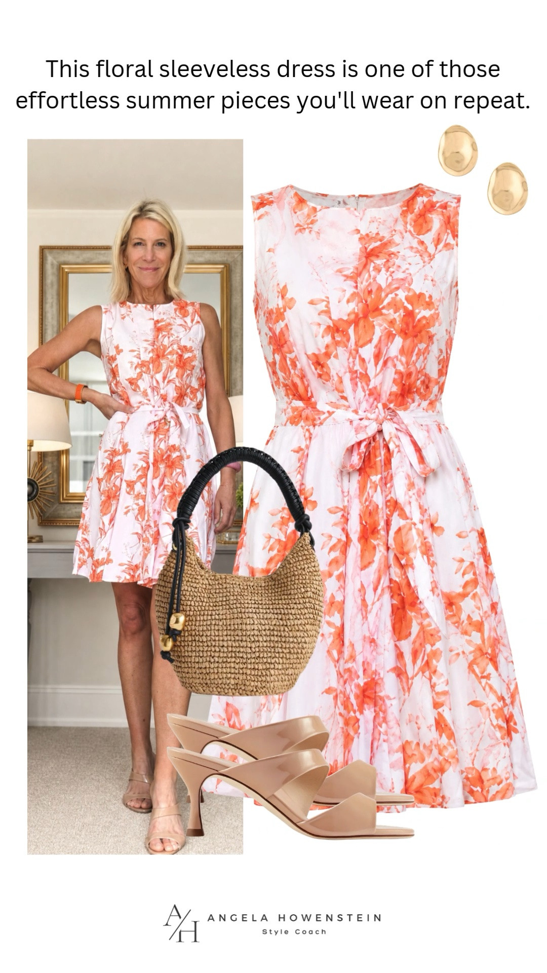 The fresh coral floral print, flattering tie waist, and easy silhouette make it perfect for brunch, vacation, garden parties, or summer celebrations. Just add neutral heels and a woven bag for an instantly polished look.

❤️ Heart = Support my posts
📌 Save = Get sale & restock alerts
🛍️ Follow me on LTK for more effortless style.

#LTKootd #LTKSeasonal #LTKOver40