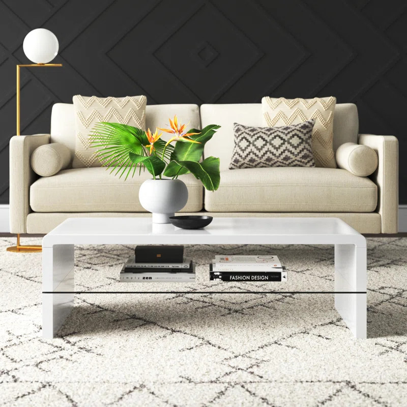 Trigg Sled Coffee Table with Storage | Wayfair Professional