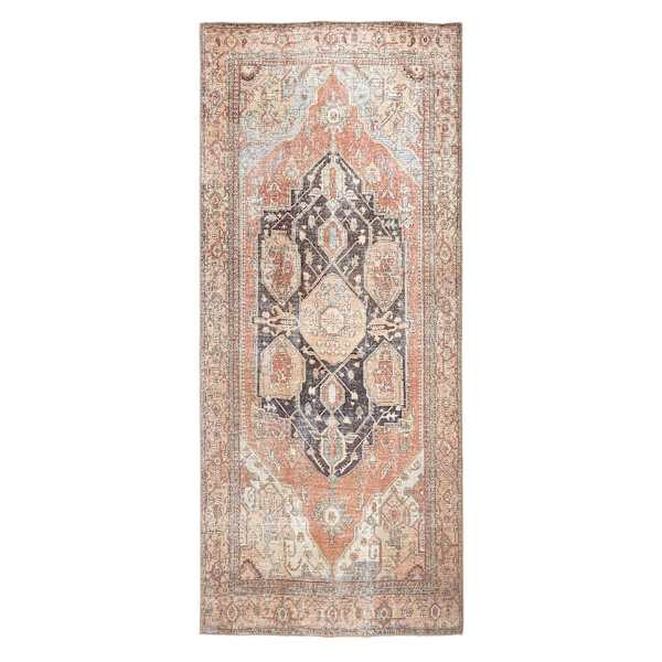 (B753) Riley Brown Multicolor Medallion Runner, 2x7 | At Home