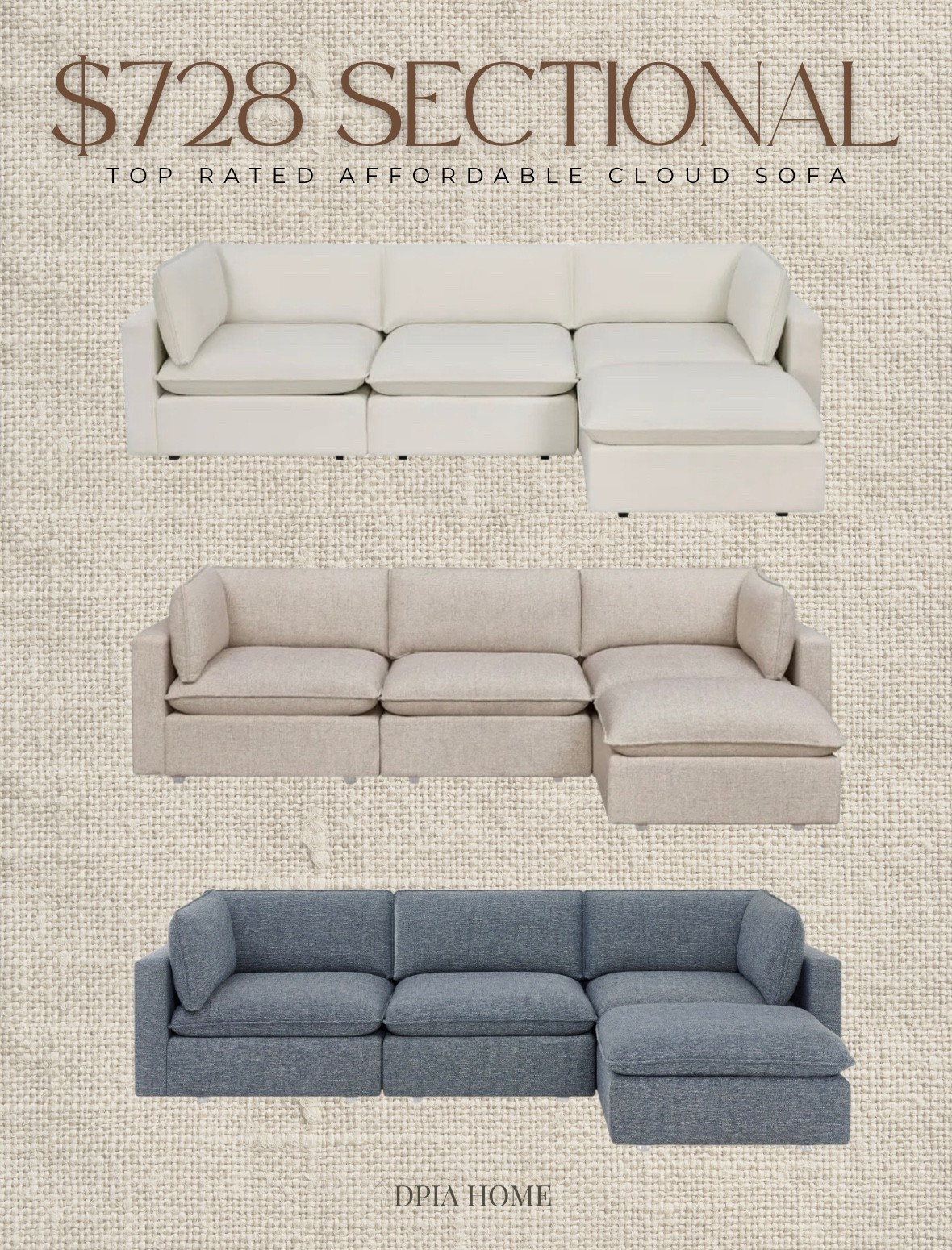 Restocked! High Sellout Risk. 
Cloud Modular Sectional Sofa under $800 at Walmart! 🤍 Tap on each product to check availability near you. It may say out of stock but it’s available. 

#LTKStyleTip #LTKHome #LTKFamily #LTKSaleAlert