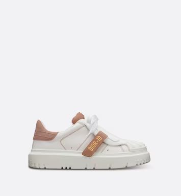 Dior-ID Sneaker White and Nude Calfskin - Shoes - Women's Fashion | DIOR | Dior Beauty (US)