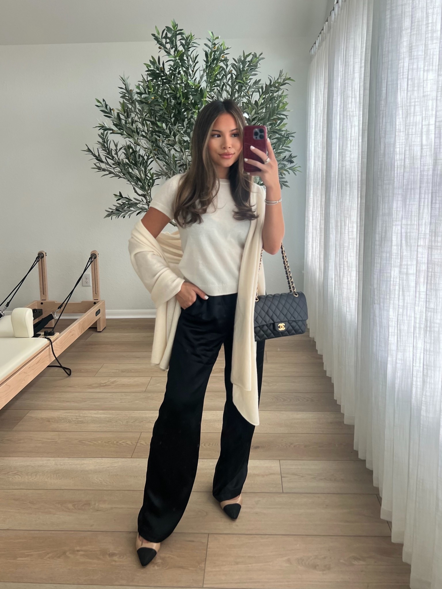 absolutely amazing silk pants and under $100!! @onequince #quincepartner