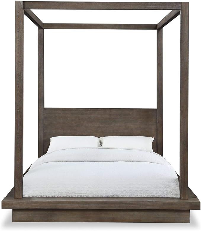 Modus Furniture Canopy Bed, Melbourne - Dark Pine, California King | Amazon (US)
