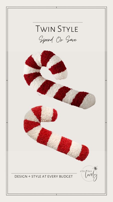 Twin Style Tuesday - the candy cane edition 😉🎄These stuffed candy canes are both so soft and festive … but one is much more budget friendly! 

#LTKHolidaySale #LTKGiftGuide #LTKHoliday
