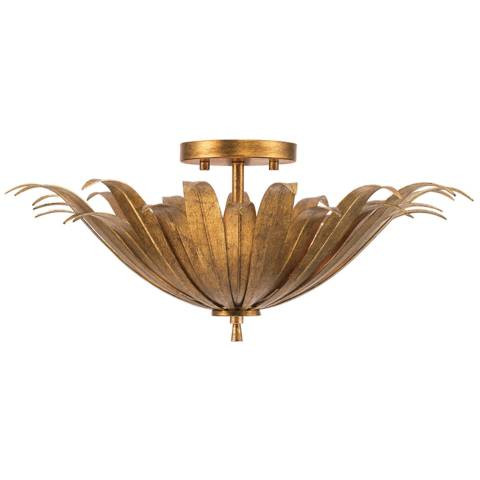 Capital Lighting Eden 18" Wide Gold Feather Bowl 3-Light Ceiling Light - #756T9 | Lamps Plus | Lamps Plus