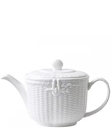 Wedgwood Nantucket Basket Teapot - White | Dillard's