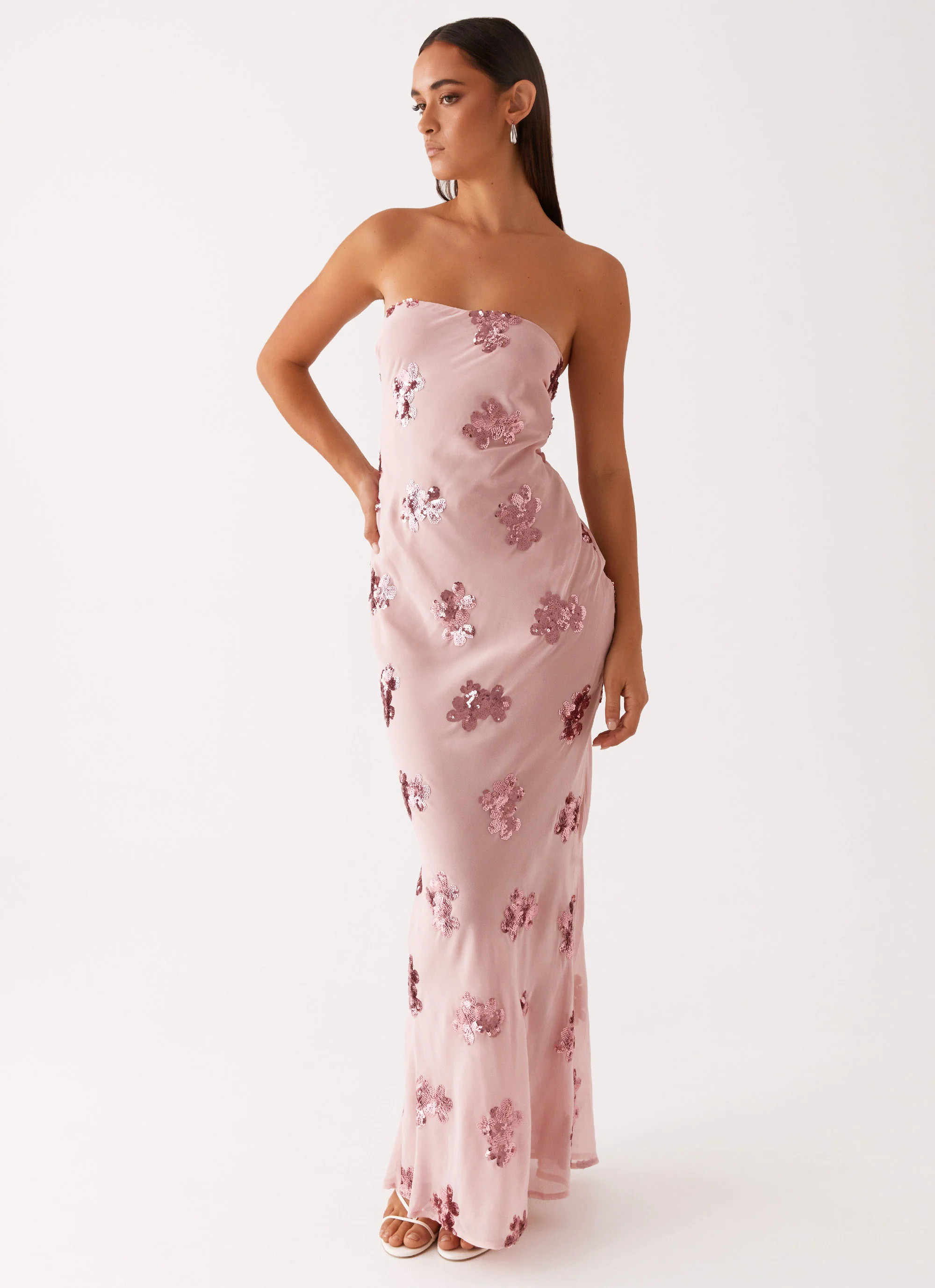 Sweet Escape Sequin Maxi Dress - Baby Pink | Peppermayo (Global)