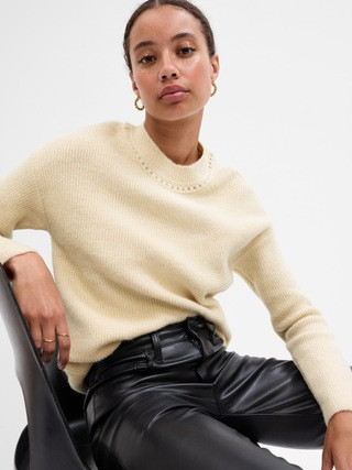 Forever Cozy Ribbed Crewneck Sweater | Gap Factory
