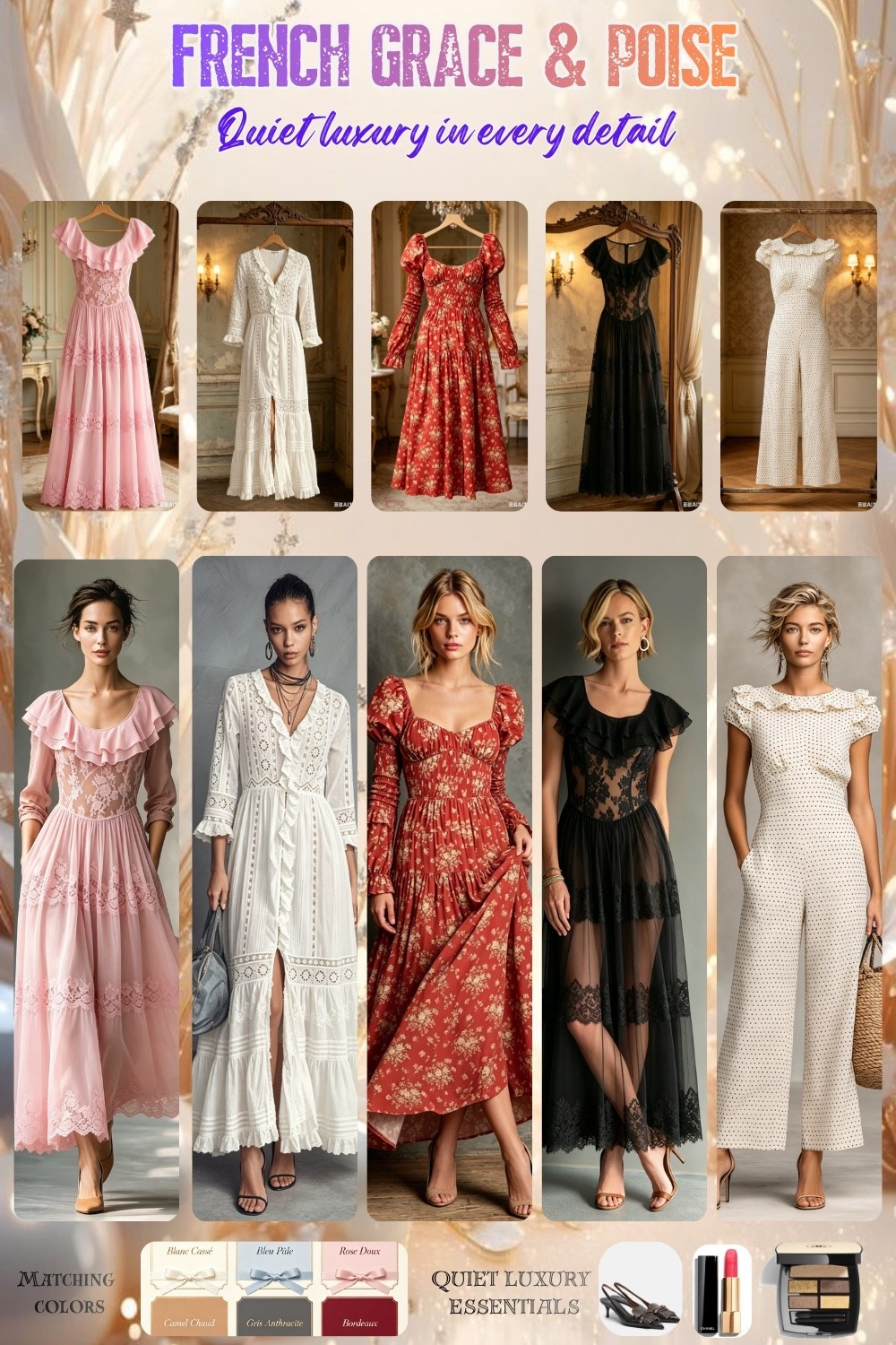 Classic French Elegance Retro Vintage Dress
#frenchelegance #frenchstyle #parisiandress

#LTKootd #LTKMothersDay #LTKSeasonal