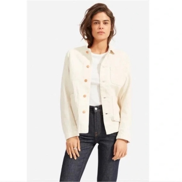 Everlane Denim Chore Jacket in Bone Small | Poshmark