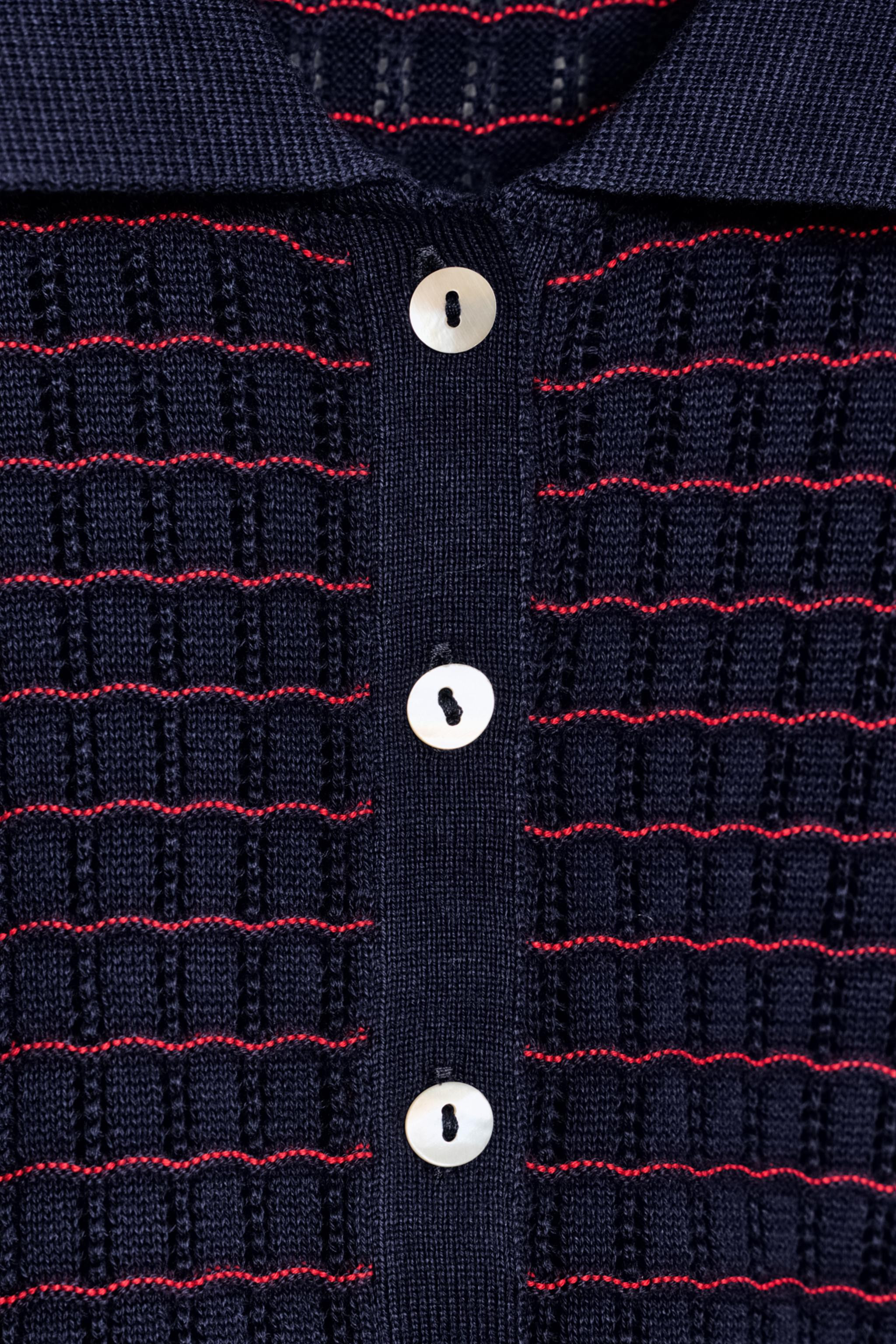 KNIT PETER PAN COLLAR TOP | Zara US