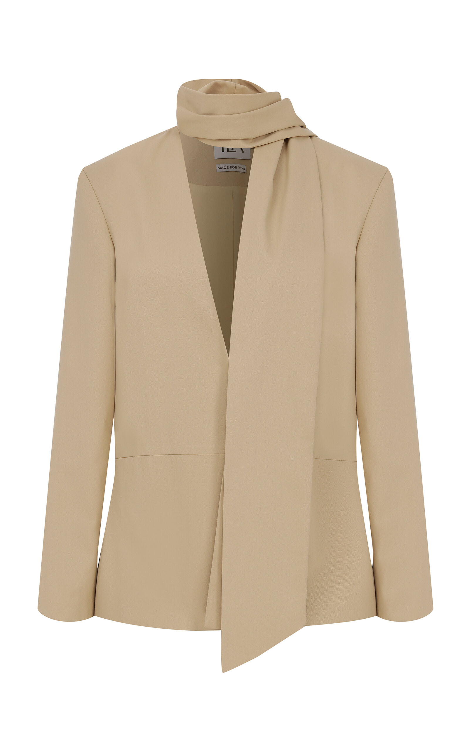 Anny Scarf-Detailed Cotton Blazer | Moda Operandi (Global)