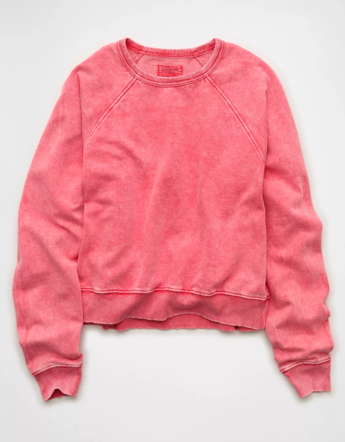 AE Cropped Raglan Sweatshirt | American Eagle Outfitters (US & CA)