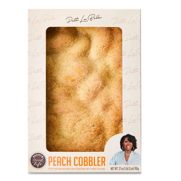 Patti LaBelle's Good Life Peach Cobbler, 31oz, Shelf-Stable, Flaky, Baked | Walmart (US)