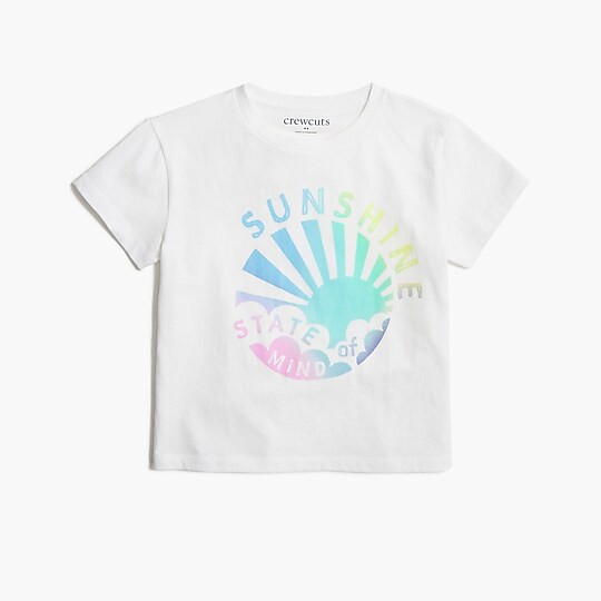 Factory: Girls' Sunshine State Boxy-fit Graphic Tee For Girls | J.Crew Factory