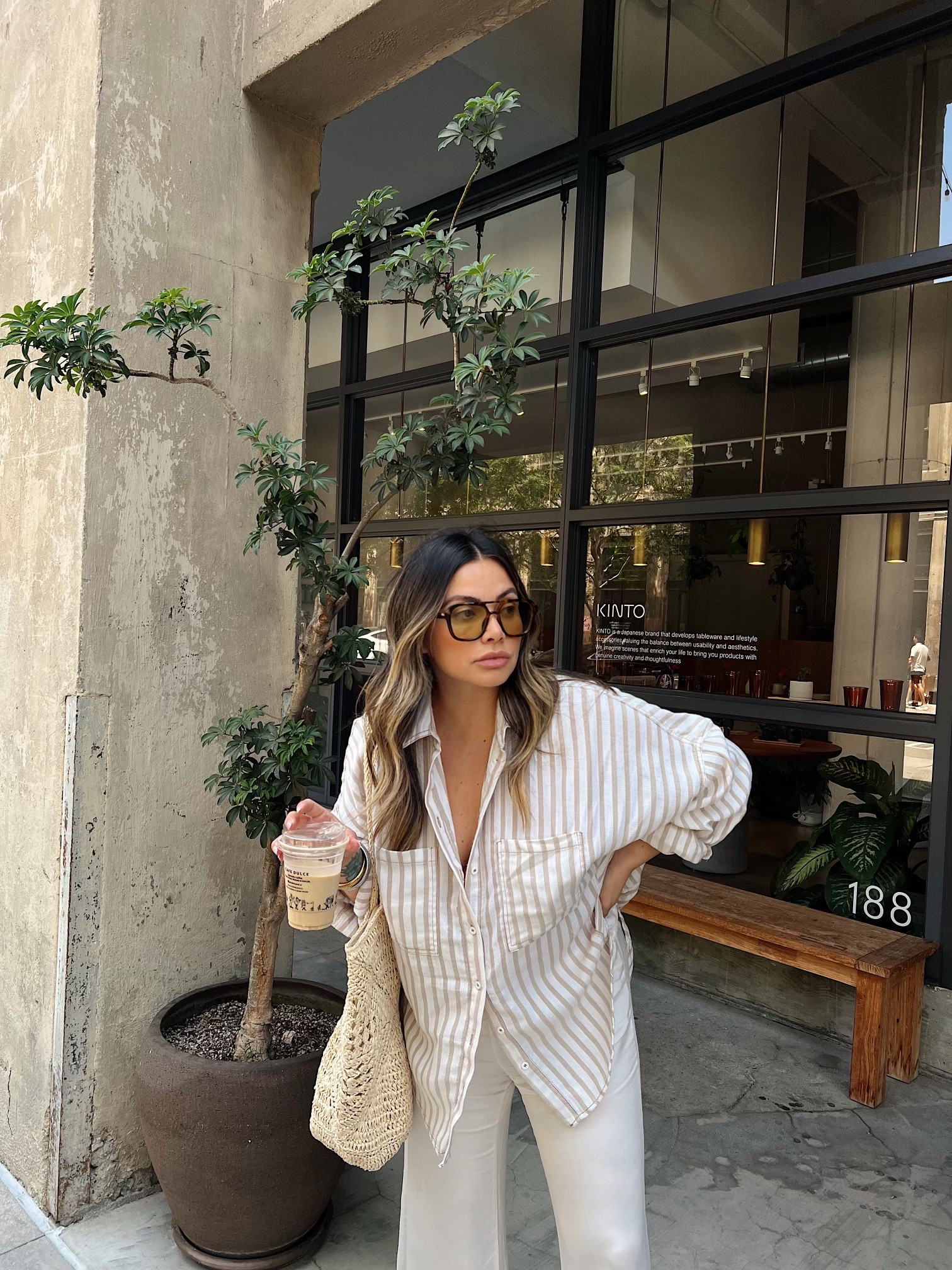 Striped button up from shopstarlow.com  🕶️ 

#LTKSeasonal #LTKStyleTip #LTKSummerEdit