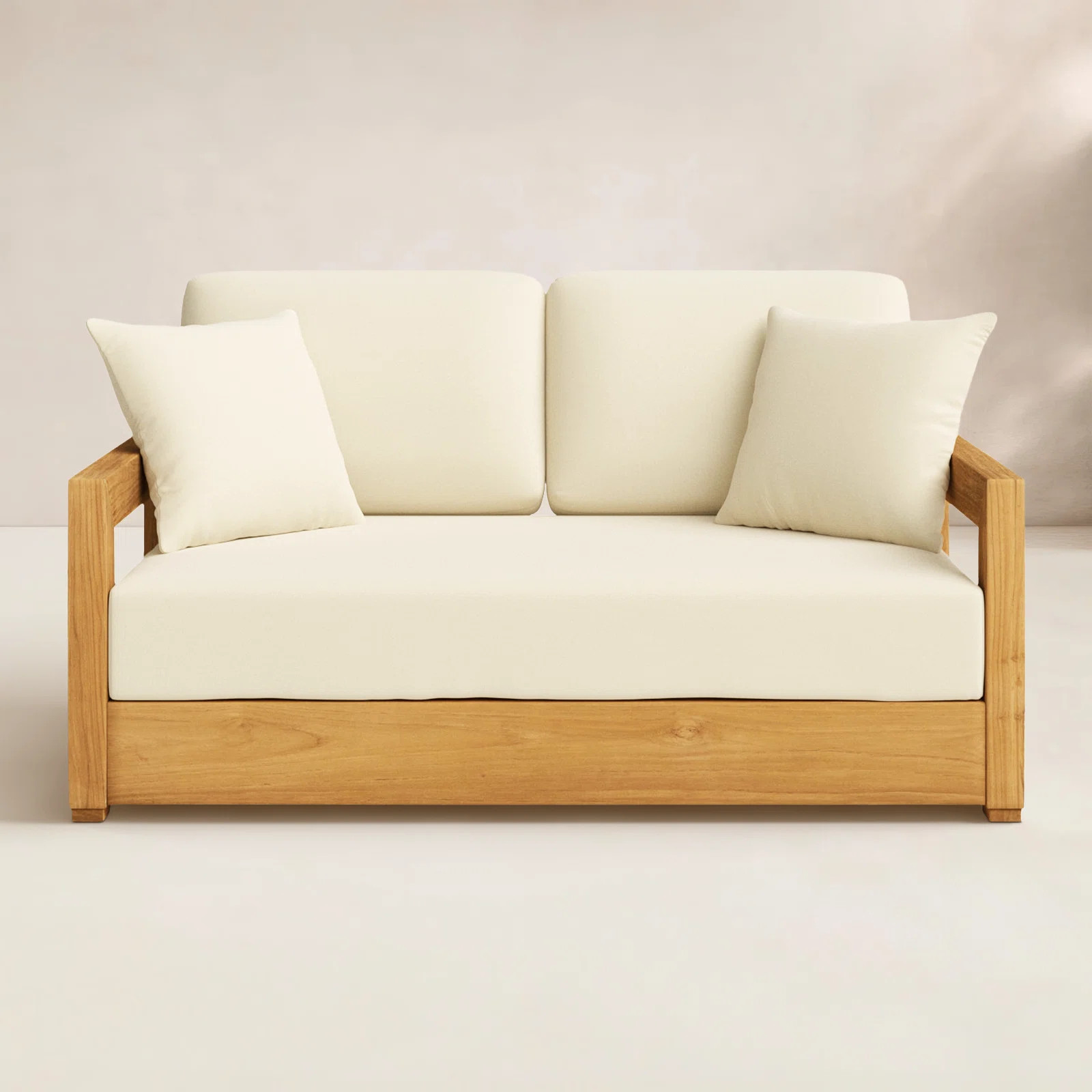 Melrose 52.75" Wide Loveseat with Cushions | Birch Lane