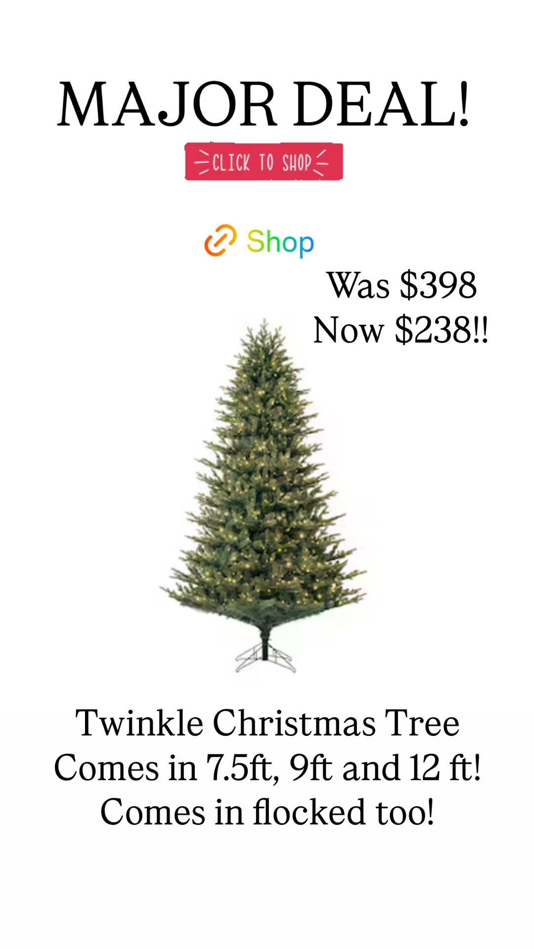 Lowe’s New Twinkle Christmas Tree just went on major sale!!!

Christmas tree with multiple modes including twinkle lights 

White led lights 

Christmas tree 
Lowe’s twinkle Christmas tree 
Holiday decor
Home decor 
Cozy home 
Sale


#LTKSaleAlert #LTKSeasonal #LTKFindsUnder100