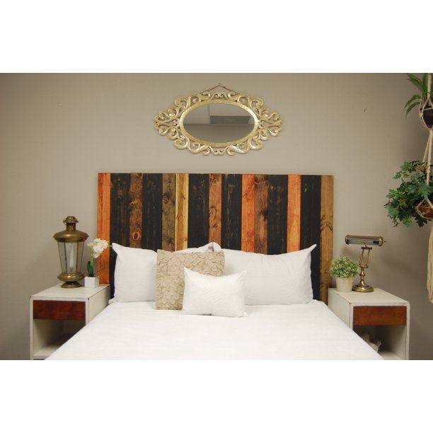 Cabin Mix Headboard Queen Size, Hanger Style, Handcrafted. Mounts on Wall. Easy Installation. | Walmart (US)