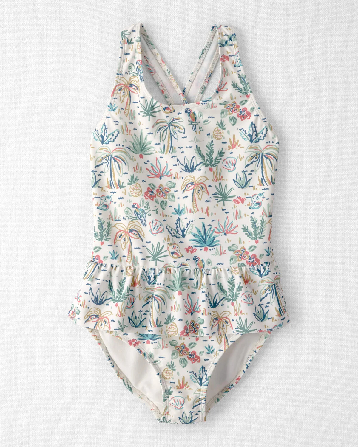 Girls Recycled Swimsuit in Tropical Paradise | Carter's Inc