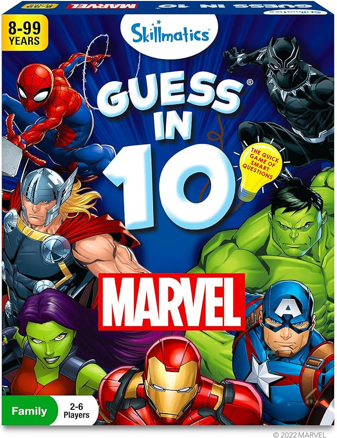Skillmatics Guess in 10 Marvel, Card Games, Christmas Stocking Stuffers for Boys, Girls, Kids, Te... | Amazon (US)