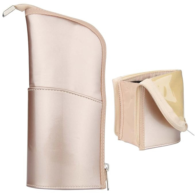 Makeup Brush Holder Organizer Bag Professional Artist Brushes Travel Bag Stand-up Makeup Cup Wate... | Amazon (US)