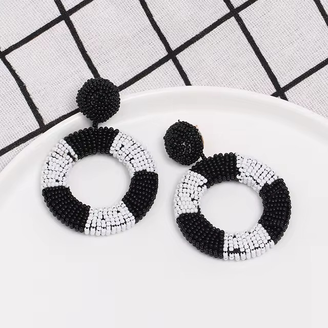 Ring Earrings Woman School Bag Trend Cute Acrylic Earring For Women 2023 Big Statement Dangle Han... | AliExpress (US)