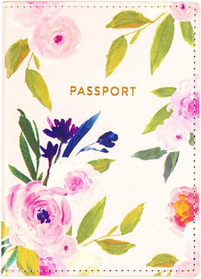 Eccolo Travel Passport Cover Case with Storage Pocket (Floral) | Amazon (US)