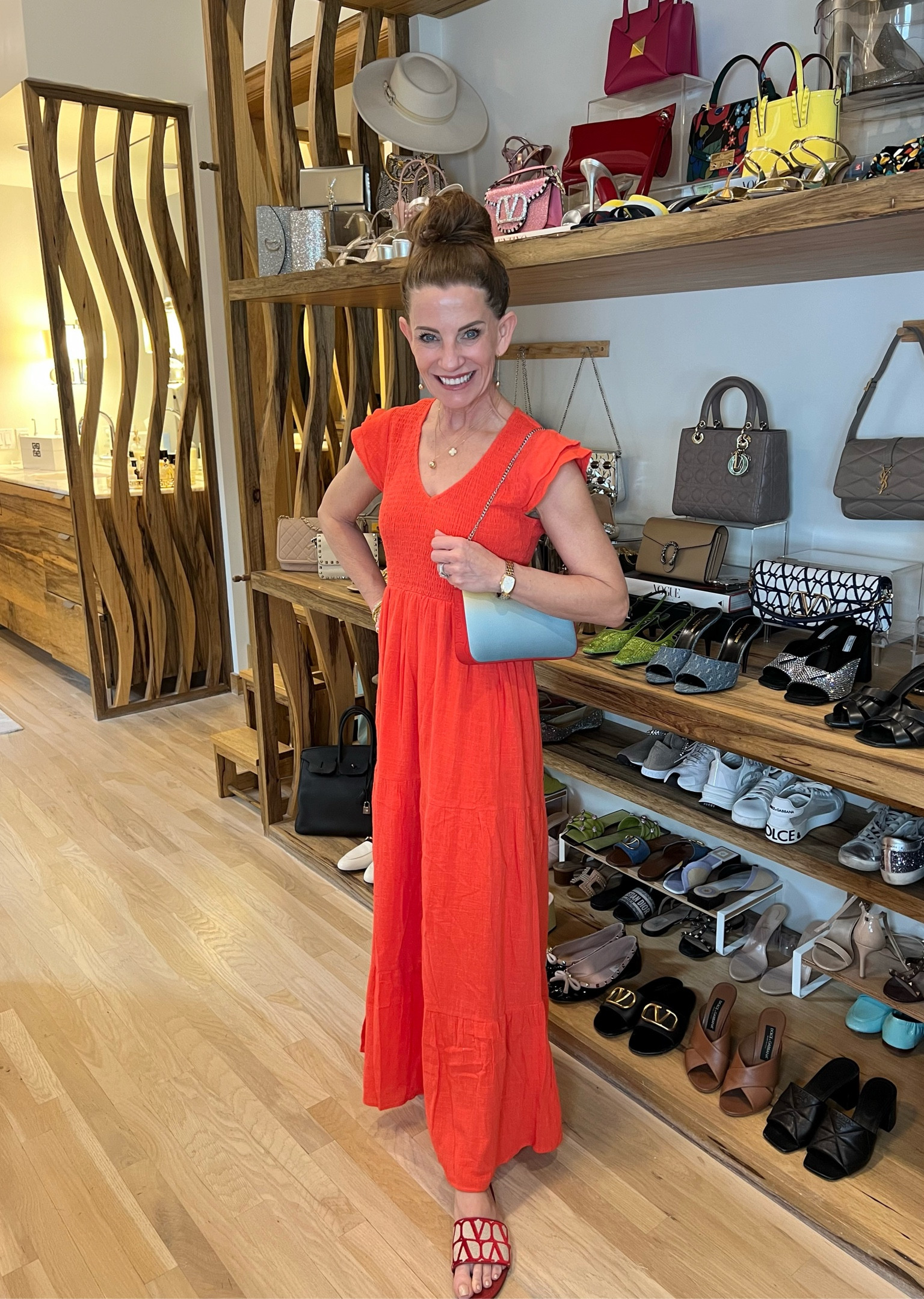 Absolutely loving this sundress from the Gibsonlook garden party collection! This Flutter Sleeve Smocked V-Neck Tiered Maxi Dress is the perfect everyday spring dress. I absolutely love the ruffle sleeves and bold spring color. So comfortable, available in many colors, and under $100! Use code TIFFANY10 at check out for 10% off your order.

#LTKparties #LTKfindsunder100 #LTKSeasonal