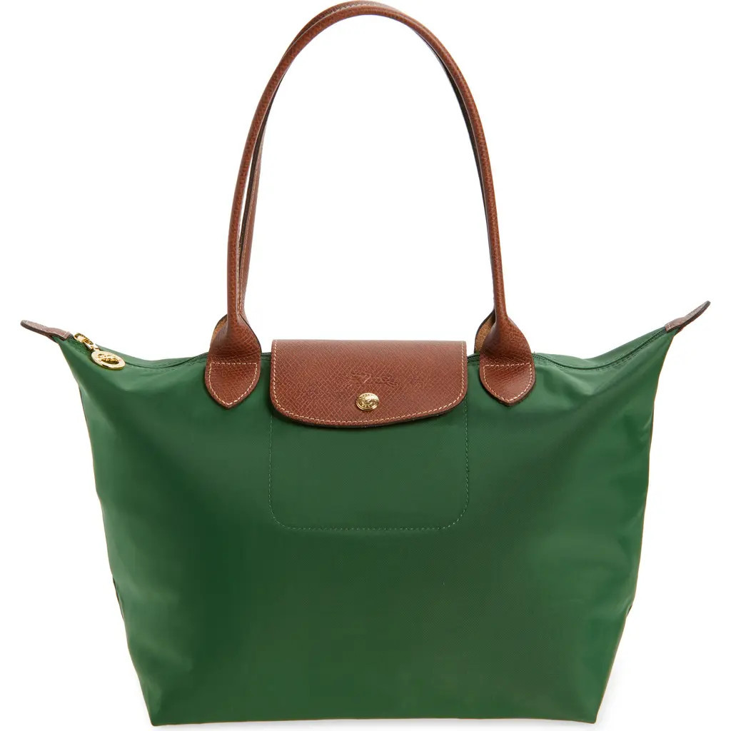 Longchamp Medium Le Pliage Nylon Shoulder Tote in British Green at Nordstrom | Nordstrom