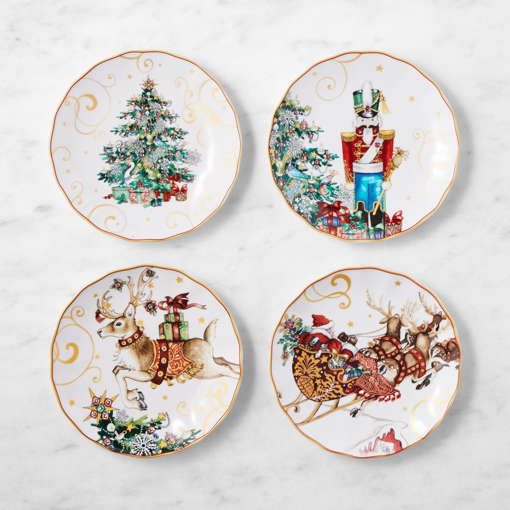 'Twas The Night Before Christmas Salad Plates | Williams-Sonoma